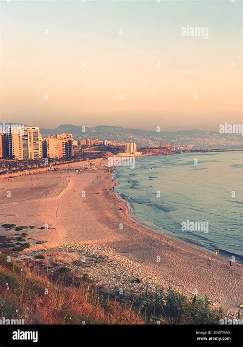 Beirut beach sunset hi-res stock photography and images - Alamy