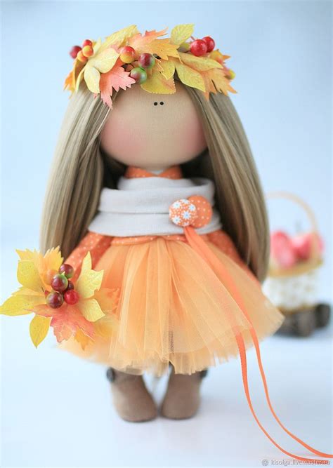 Textile Autumn Doll | Девочка Осень - рыжий, кукла, кукла в подарок ...
