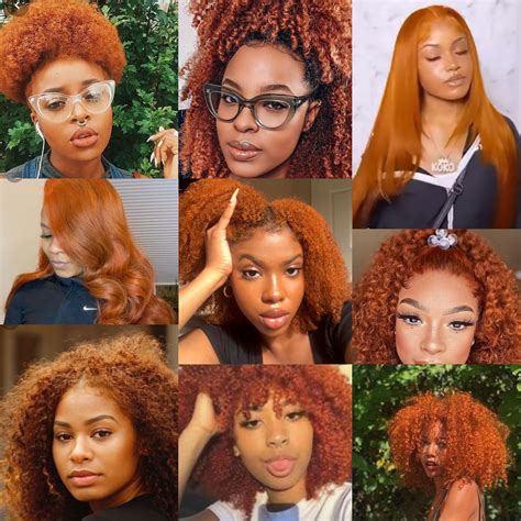 Ginger Hair Color Ideas for Black Women