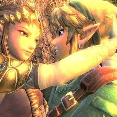 princess zelda  link kissing