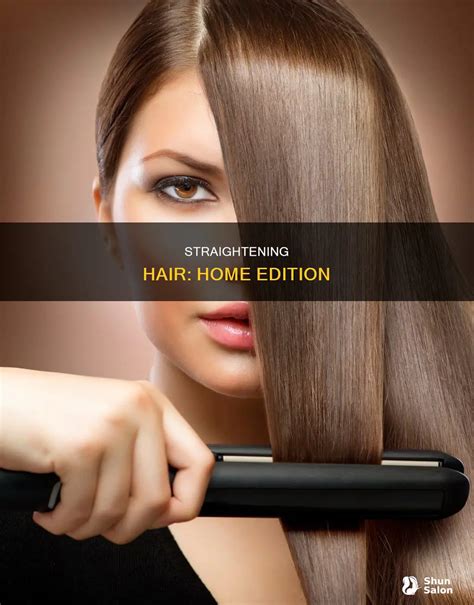 how to straighten hair at home step by step