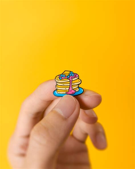 Pansexual Pride Pin Subtle Pancake Pin Pan Pride Badge LGBT - Etsy