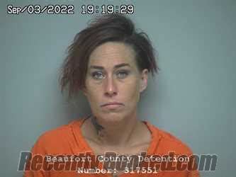 Recent Booking / Mugshot for MEGAN MARIE MCBRIDE in Beaufort County ...