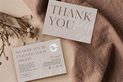 Small Business Thank You Card Template Graphic by ...