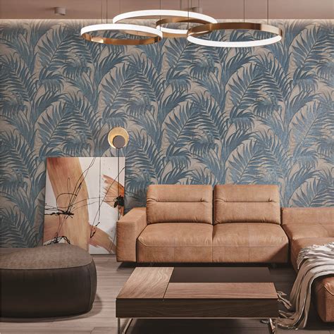 blue beige wallpaper