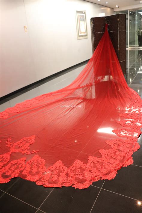 Burgundy Wedding Lace Veil: Timeless Elegance for Your Special Day