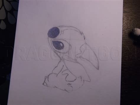 how to draw stitch step by step 4