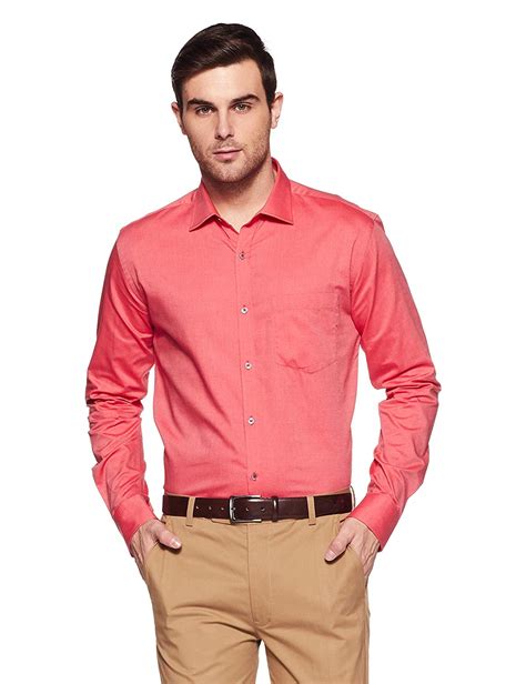 Park Avenue Men's Plain Slim Fit Formal Shirt - Guys World