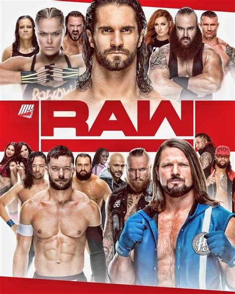 WWE RAW 2019 POSTER | Charlotte flair, Mickie james, Wwe