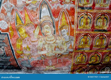 Buddha Statues Inside Dambulla Cave Temple, Sri Lanka Editorial Image ...