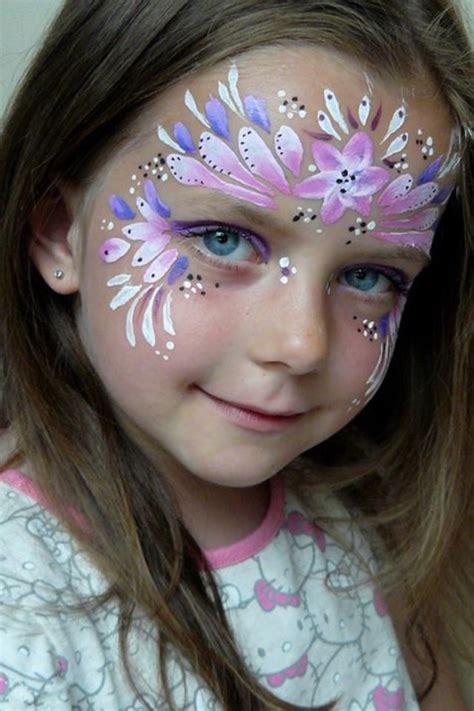 Simple and Colorful Face Painting Designs