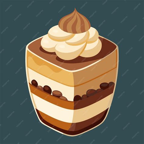 Premium Vector | Tiramisu Decadent and Creamy Italian Dessert