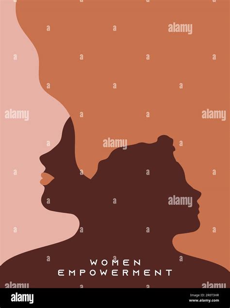 women empowerment, womens day campaign celebration poster with reverse ...