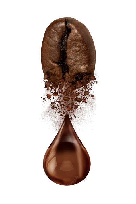 Premium Photo | Drop of coffee beans