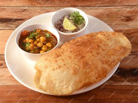 premium photo chole bhature spicy chick peas curry