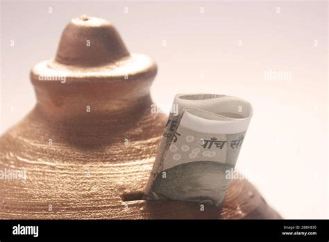 indian rupees,gullak,piggy bank,2000,500,10 Stock Photo - Alamy