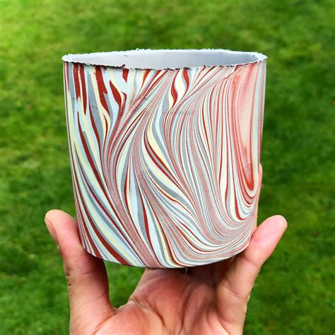 experimenting   marbling process rpottery