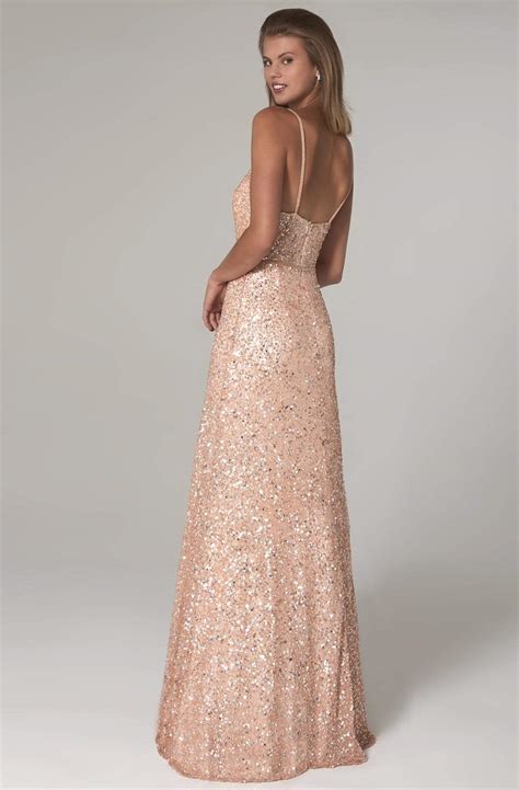 SCALA - 60109 Embellished V-neck A-line Dress – Couture Candy