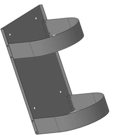 Держатель огнетушителя настенный - Чертежи, 3D Модели, Проекты ...