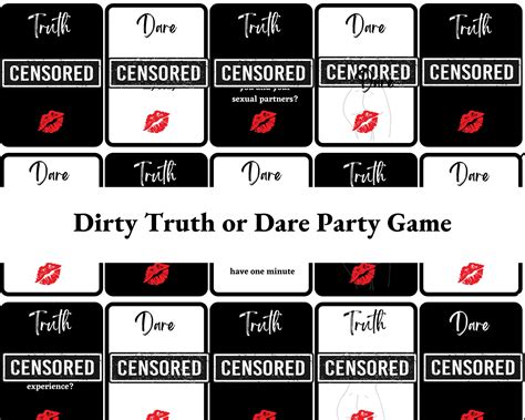 100 Dirty Truth or Dare Cards Adult Party Game truth or Dare - Etsy UK