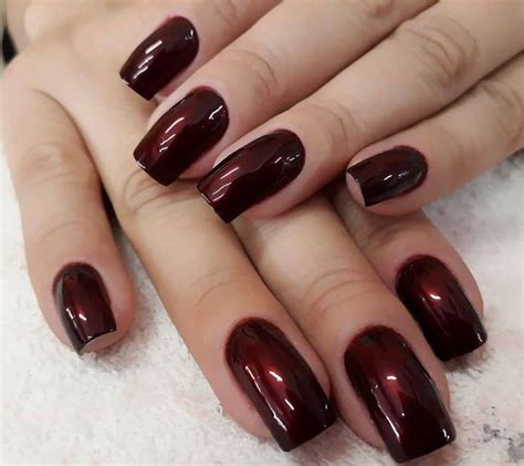 Modelos De Unha Cor Vinho - 30 fotos de unhas vinho perfeitas para quem quer elegância | Unhas cor ...