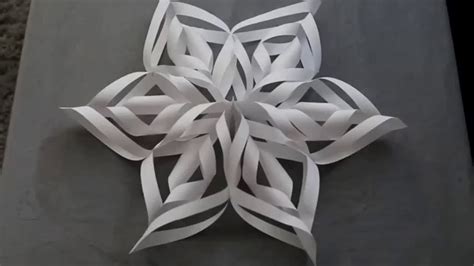 3D Paper Snowflakes DIY - YouTube
