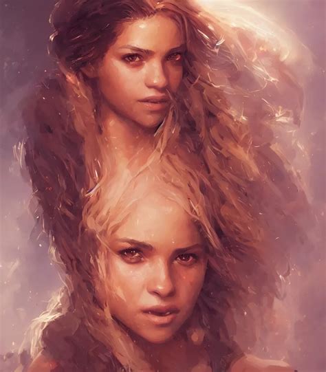 portrait of shakira by greg rutkowski, young, | Stable Diffusion