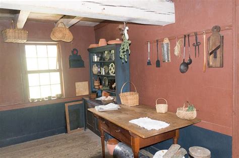 18th/19thc cabin: One view of the kitchen, this in the original part of ...