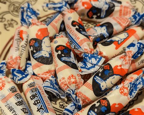 chinese white rabbit candy
