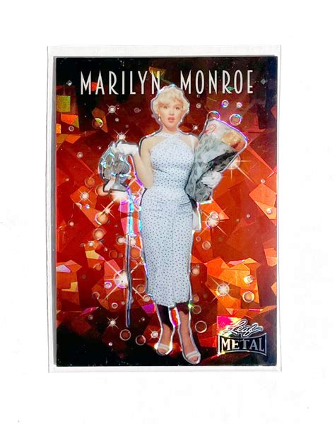 Marilyn Monroe 2024 Leaf Marilyn Monroe Icons #60 Crystal Orange /6