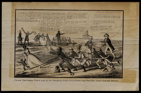 A Grand Slave Hunt or Trial of Speed for the Presidency... [cartoon