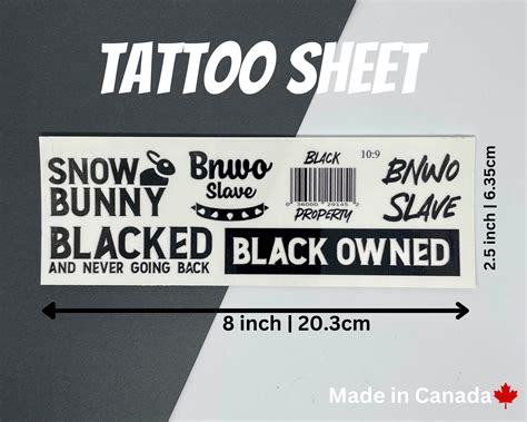Black Owned Temporary Tattoo, QOS Tattoo, BNWO, BBC Tattoo, Queen of