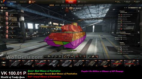 Weak Spot Guide: VK 100.01 P - WoT Guru