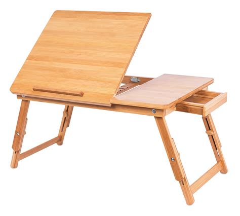 buy sofia sam laptop lap tray  adjustable legs natural bamboo