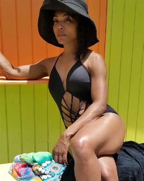 Angela Bassett Flaunts Toned Body in One-Piece Swimsuit