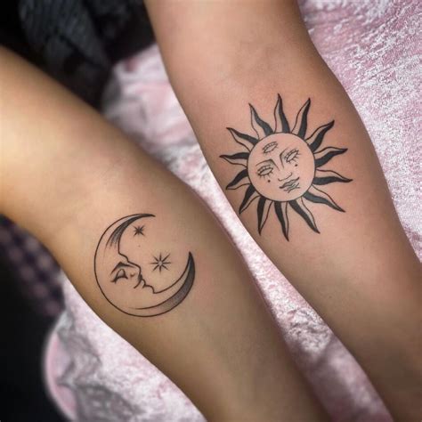 Tattoo Sol E Lua Casal