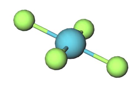 Xenon Tetrafluoride Bond Angles