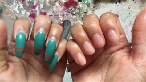 how to take out acrylic nails at home