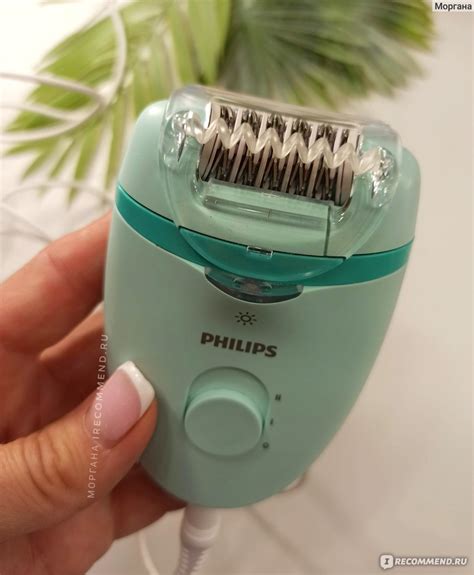 Эпилятор Philips Satinelle BRE265/00, с подсветкой Opti-light и 3 ...