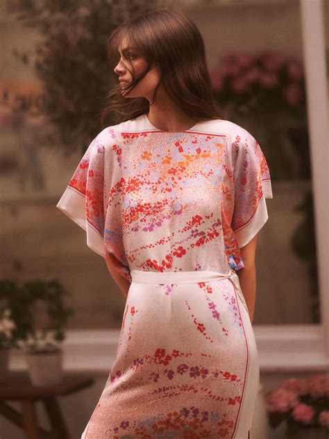 Printed Mini Dress in Multi - REISS