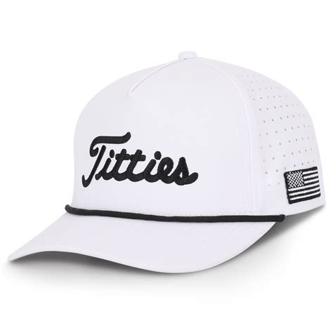 White and Black Titties Golf Hat – Curves and Clubs