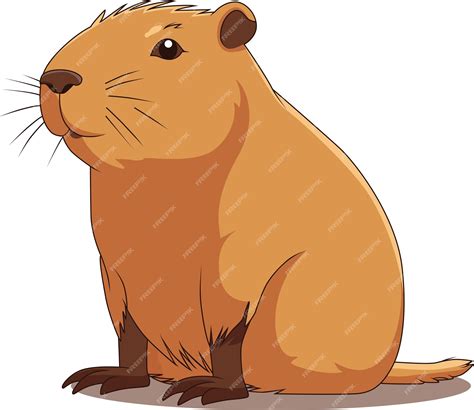 Desenho De Capivara Fofo - 6