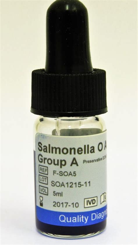Salmonella O Antigen Group A - 5ml - Rapid Labs 