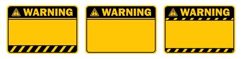 yellow warning caution sign text space area message box sticker label