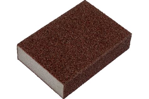 Губка абразивная шлифовальная, мягкая, 100x70x25 мм, P100 ТУНДРА ...