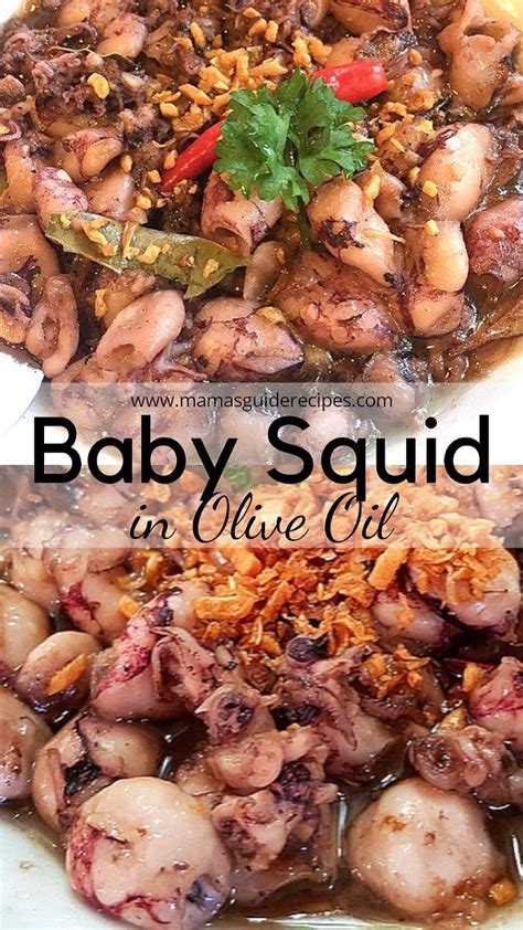 Baby Squid in Olive Oil | Delicious seafood recipes, Squid recipes