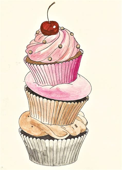 drawing cupcakes 5