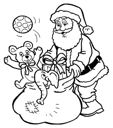 Desenho De Papai Noel Para Colorir E Imprimir