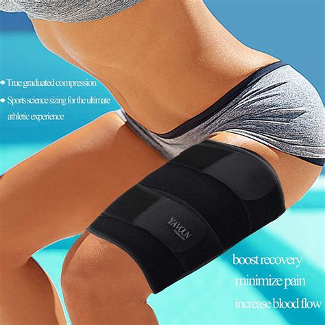 Thigh Compression Sleeve for Sports Injury Recovery - Adjustable