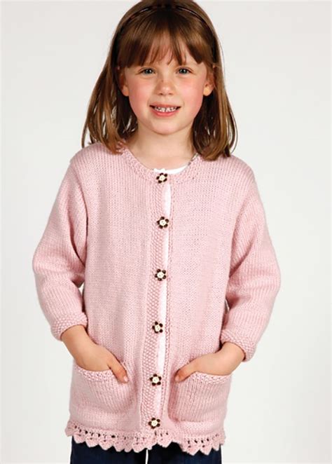 girls cardigan knitting pattern baby cardigan knitting pattern